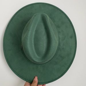 Joanna Indiana Suede Wide Flat Brim